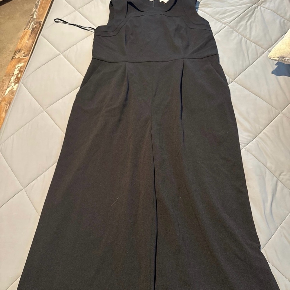 Calvin Klein Black Sleeveless Jumpsuit with Zip Back